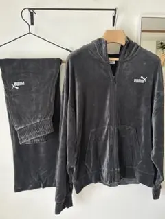 PUMA フリースジャージ上（XL）下（S）セット グレー