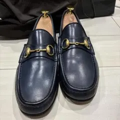 GUCCI正規店購入 6-1/2ホースビットローファー クラッシック　ネイビーのサムネイル