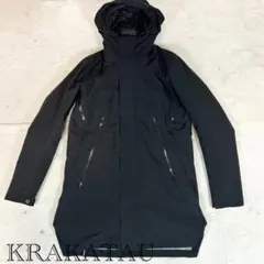 KRAKATAU ライナー付き　ロングジャケット　防水　黒　キルティング　S