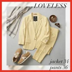 美品 2024年 LOVELESS テーラードジャケット ピンク ロゴボタン - メルカリ