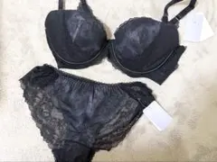 ラヴィジュール　ブラックレースブラジャー ショーツ Ravijour E75 Mのサムネイル