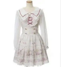 リズリサ LIZLISA melody bunny柄 ワンピース ホワイト