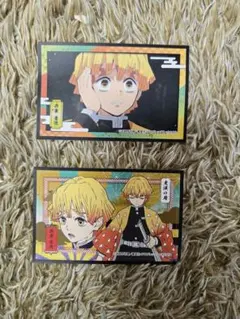 鬼滅の刃　善逸 　ステッカー2枚