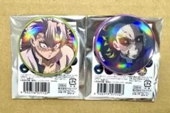 鬼滅の刃　ホログラム缶バッジ　不死川実弥　不死川玄弥　2点セット