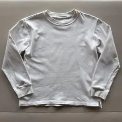 無印良品　キッズ　白　コットンロンT サイズ140