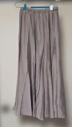 Discoat フレアロングスカート グレー F