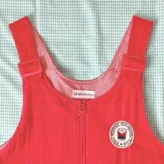 90s レトロ　コーデュロイワンピース