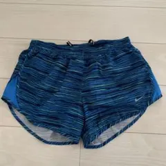 Nike Dri-FIT 青系ストライプショートパンツレディースMサイズ
