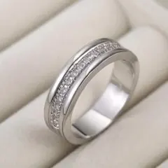 マ*イ様 【サイズ12号/送料無料】CZパヴェリングシルバーS