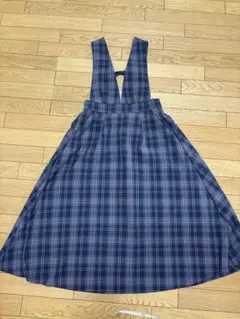 COLZAチェック柄サロペット Mサイズ