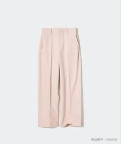 ユニクロ　ピンクワイドパンツ Mサイズ　ベージュ　完売品