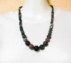 天然石 インディアアゲートネックレス　　260101026