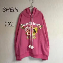 SHEIN Strowberry shortcake❣️フーディー 1XL ピンクのサムネイル