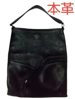 本革 レザー ハンドバッグ ブラック 中古