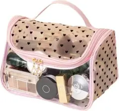 Tumecosメッシュ化粧品バッグ旅行用トイレタリーバッグ透明メッシュ化粧ポーチ