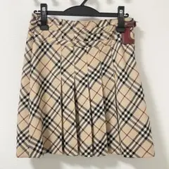 BURBERRY BLUELABEL プリーツミニスカート ノバチェック36