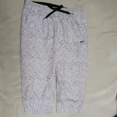 ナイキ ウィンドブレーカー ハーフパンツ ドライフィット ホワイト✕ドット