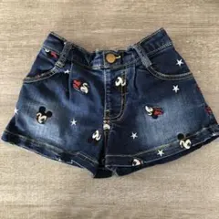 Daddy Oh Daddy. ミッキー柄デニムショートパンツ 90~95