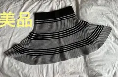 CECIL McBEE ストライプ フレアスカート