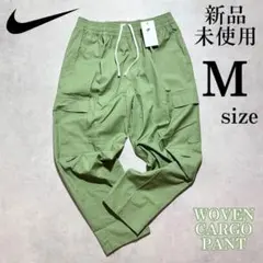 新品 Msize ナイキ ウーブンカーゴパンツ 刺繍 NIKE