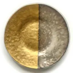 美濃焼　蔵珍窯　陶器　工芸　金彩　銀彩　大皿　プレート　開運　金運