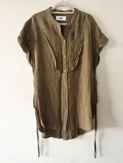 【AZUL by MOUSSY 】オリーブ色 シャツ　Ｍサイズ　レディース