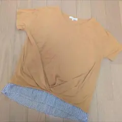 pink adobe マスタード色 Tシャツ Mサイズ　㈱ワールドのサムネイル