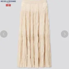 UNIQLO ユニクロ イネス ツイストプリーツロングスカート　Sのサムネイル