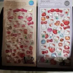 ハローキティ 3Dステッカー 3シートセット