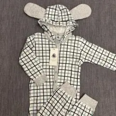 プチバトー ロンパース 2Y 新品未使用タグ付 80㎝ 90㎝