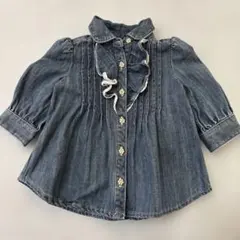 Ralph Lauren デニムフリルシャツ 3M 60/44
