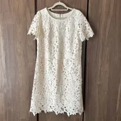 花柄レースワンピース PEYTON PLACE ペイトンプレイス ひざ上Aライン