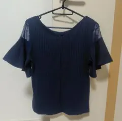 ROPE PICNIC ロペピクニック 袖フレアカットソー 肩シースルー 38