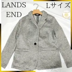 ランズエンド テーラード ジャケット コート l 冬コーデ 冬服 上着