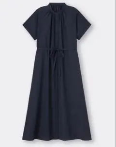 【GU】バンドカラーシャツワンピース（半袖）