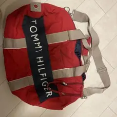 大容量 TOMMY HILFIGER 赤 ショルダーバッグ