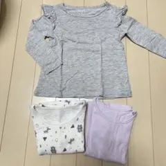 長袖Tシャツ 肌着　３枚セット　ロンT まとめ売り 90cm 80センチ