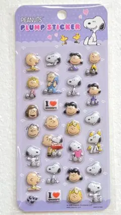 PEANUTS PLUMP STICKER スヌーピー ぷくぷくシール