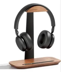 LOE(ロエ) ヘッドホンスタンド 卓上木製 ウォルナット