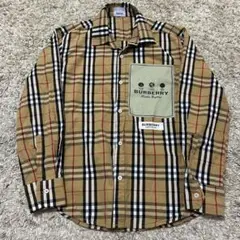 【超希少✨️】バーバリー 現行 ノバチェック 長袖シャツ ワッペン ロゴ XL
