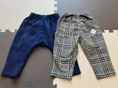 ベビー　長ズボン　サルエルパンツ　3can4on GU ネル　裏起毛　90