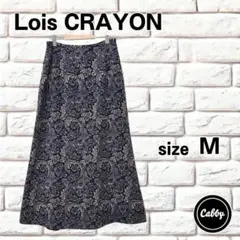 Lois CRAYON ロイスクレヨン ペイズリー柄 ロングスカート　サイズMのサムネイル