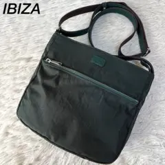 【新品未使用】イビサ　ナイロン　レザー　ショルダーバッグ