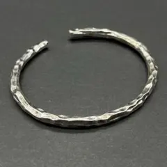 バングル ブレスレット メンズ シルバー925 フリーサイズ カジュアル