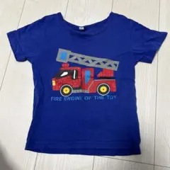消防車デザイン Tシャツ 110cm