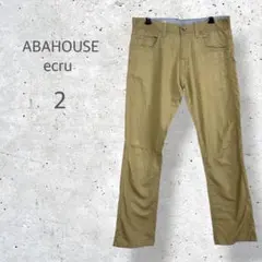 【ABAHOUSE ecru】　チノパン　ストレートパンツ　チノクロス　メンズのサムネイル