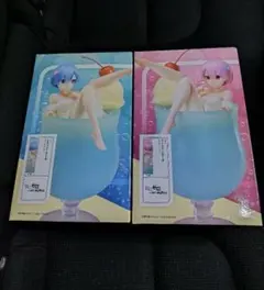 新品 Re:ゼロ リゼロ クリームソーダフィギュア 2体セット レム＆ラム