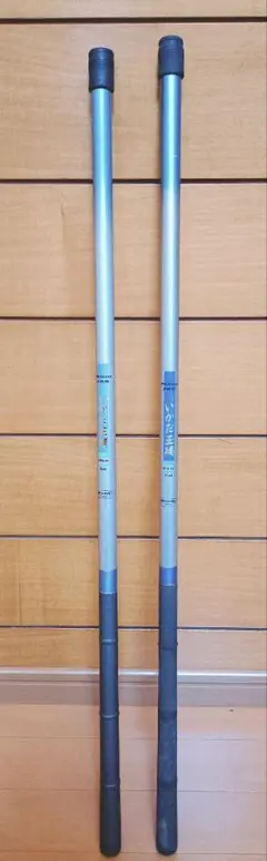 いかだ玉網の柄 150cm 2本セット(網と枠無し) イカダ以外多目的使用可能のサムネイル