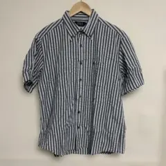 POLO 半袖シャツ　ストライプ　L　メンズ