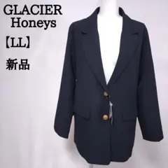 【新品】GLACIER ダブル釦ゆるテーラードジャケット LL ネイビー